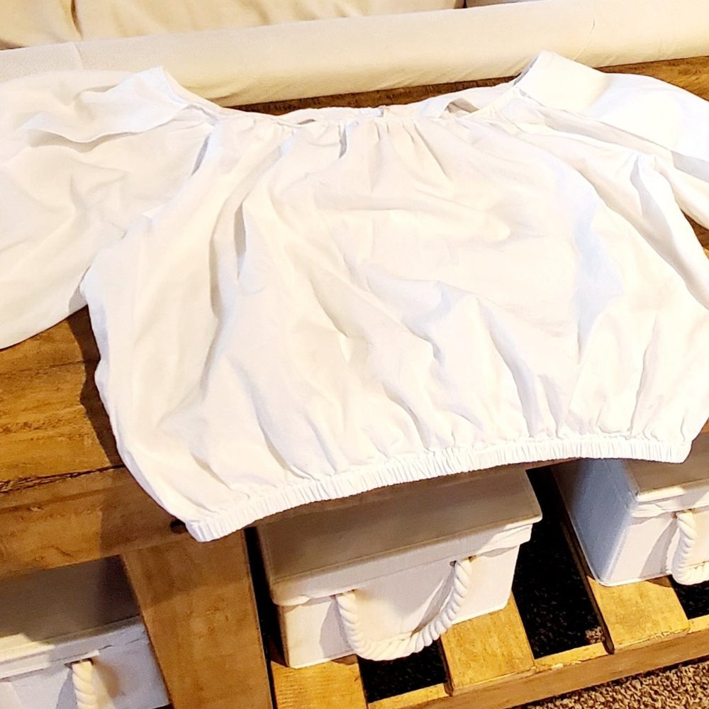 Free People Sunshine Blouse White Extra Small Gently Used - Picture 5 of 5